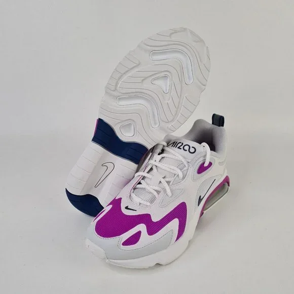 Nike Air Max 200 Women Running Atlhetic Shoes Photon Purple - Picture 10 of 12